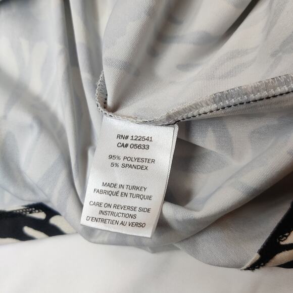 Isle by Melis Kozan Colorful Zebra Stripe 3/4 Sleeve Large Artsy Vacation Dress - Picture 8 of 12